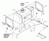 Snapper SPP140KH - Wide-Area Walk-Behind Mower, 14 HP, Gear Drive, Pistol Grip, Series 0 Ersatzteile Fuel Tank Assembly