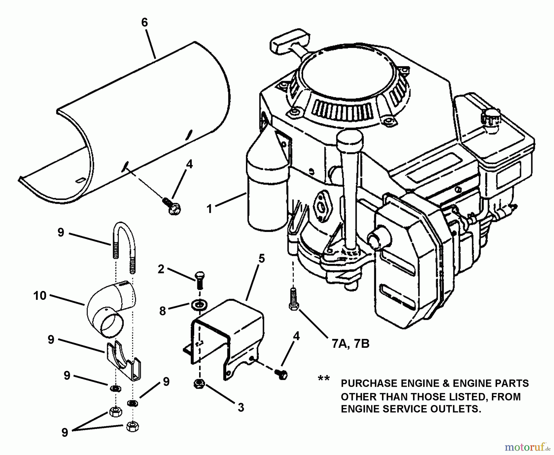  Snapper Rasenmäher für Großflächen SPLH180KHE (80901) - Snapper Wide-Area Walk-Behind Mower, 18 HP, Hydro Drive, Loop Handle, Series 0 Engine Sub-Assembly