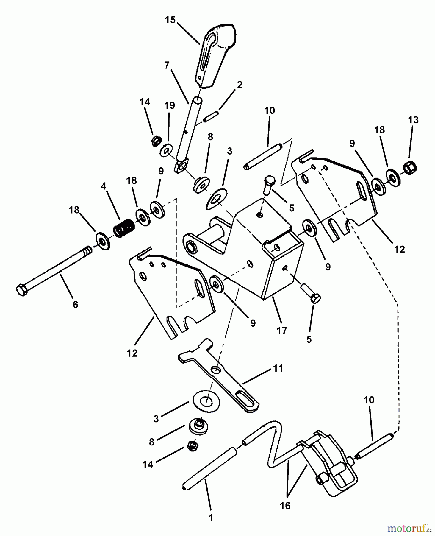 Snapper Rasenmäher für Großflächen SPLH180KHE (80901) - Snapper Wide-Area Walk-Behind Mower, 18 HP, Hydro Drive, Loop Handle, Series 0 Tracking Control Assembly