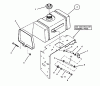 Snapper SPLH152KW (84912) - Wide-Area Walk-Behind Mower, 15 HP, Hydro Drive, Loop Handle, Series 2 Ersatzteile FUEL TANK ASSEMBLY