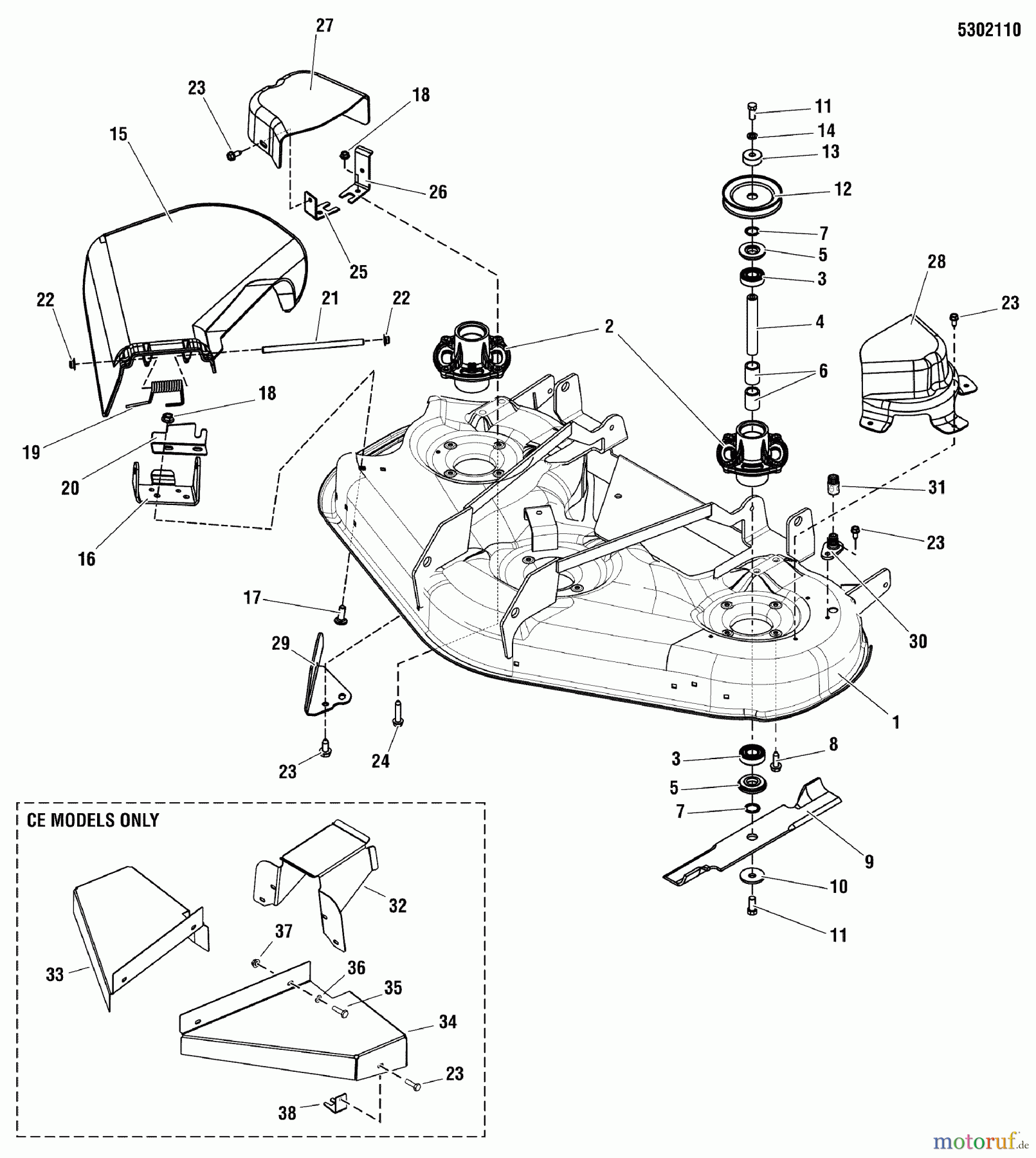 Snapper Nullwendekreismäher, Zero-Turn 365ZB2652CE (5900946) - Snapper 52