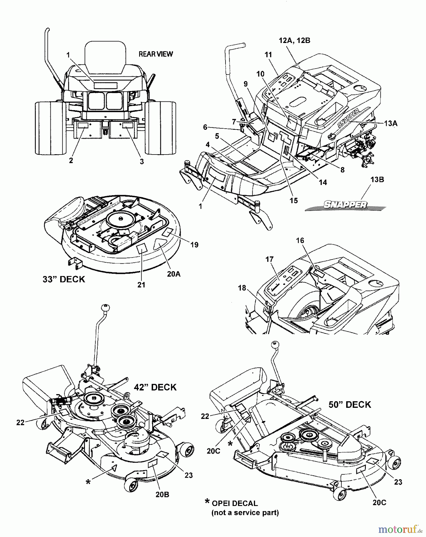 Snapper Nullwendekreismäher, Zero-Turn SC2650 (7800387) - Snapper 50