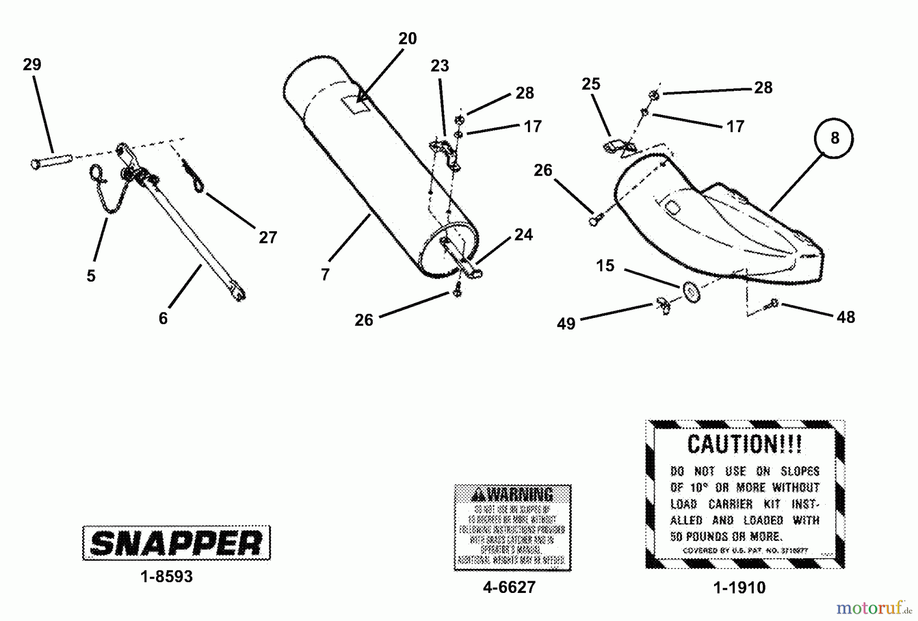  Snapper Zubehör. Rasenmäher 7060945 - Snapper 41