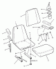 Snapper ZF2301GKU (84576) - 23 HP Zero-Turn Mower, Kubota, Out Front, Z-Rider Series 1 Ersatzteile Seat Assembly P/N 54117