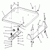 Snapper ZF2301GKU (84576) - 23 HP Zero-Turn Mower, Kubota, Out Front, Z-Rider Series 1 Ersatzteile Seat Support Assembly