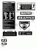 Snapper ZMT2500KH (84414) - 25 HP Zero-Turn Mower, Kohler, Twin Stick, Mid Mount, Z-Rider Series 0 Ersatzteile Decals (Part 2)
