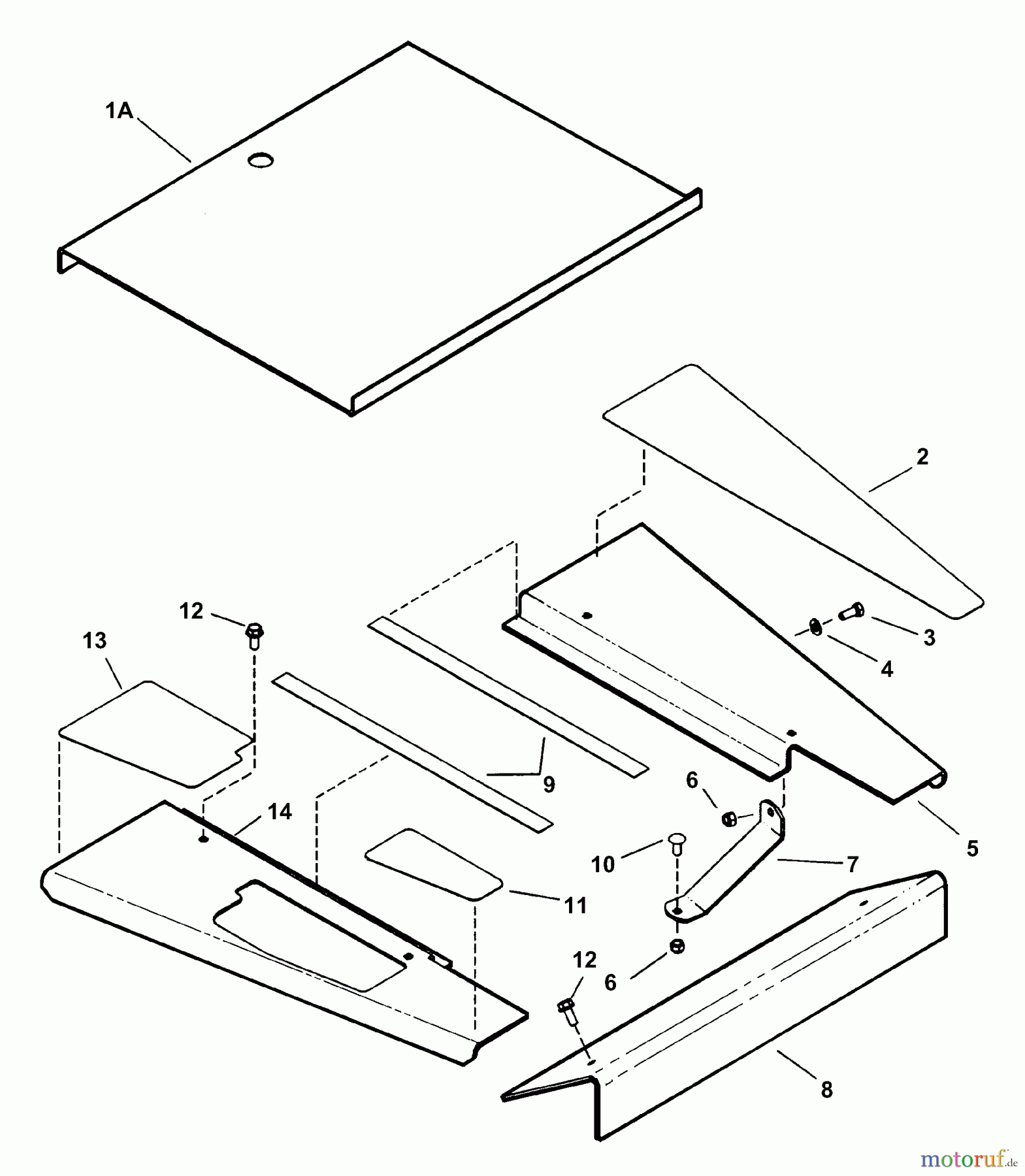Snapper Nullwendekreismäher, Zero-Turn ZM2200K (82473) - Snapper 22 HP Zero-Turn Mower, Kohler, Mid Mount, Z-Rider Series 0 Footrest Assembly