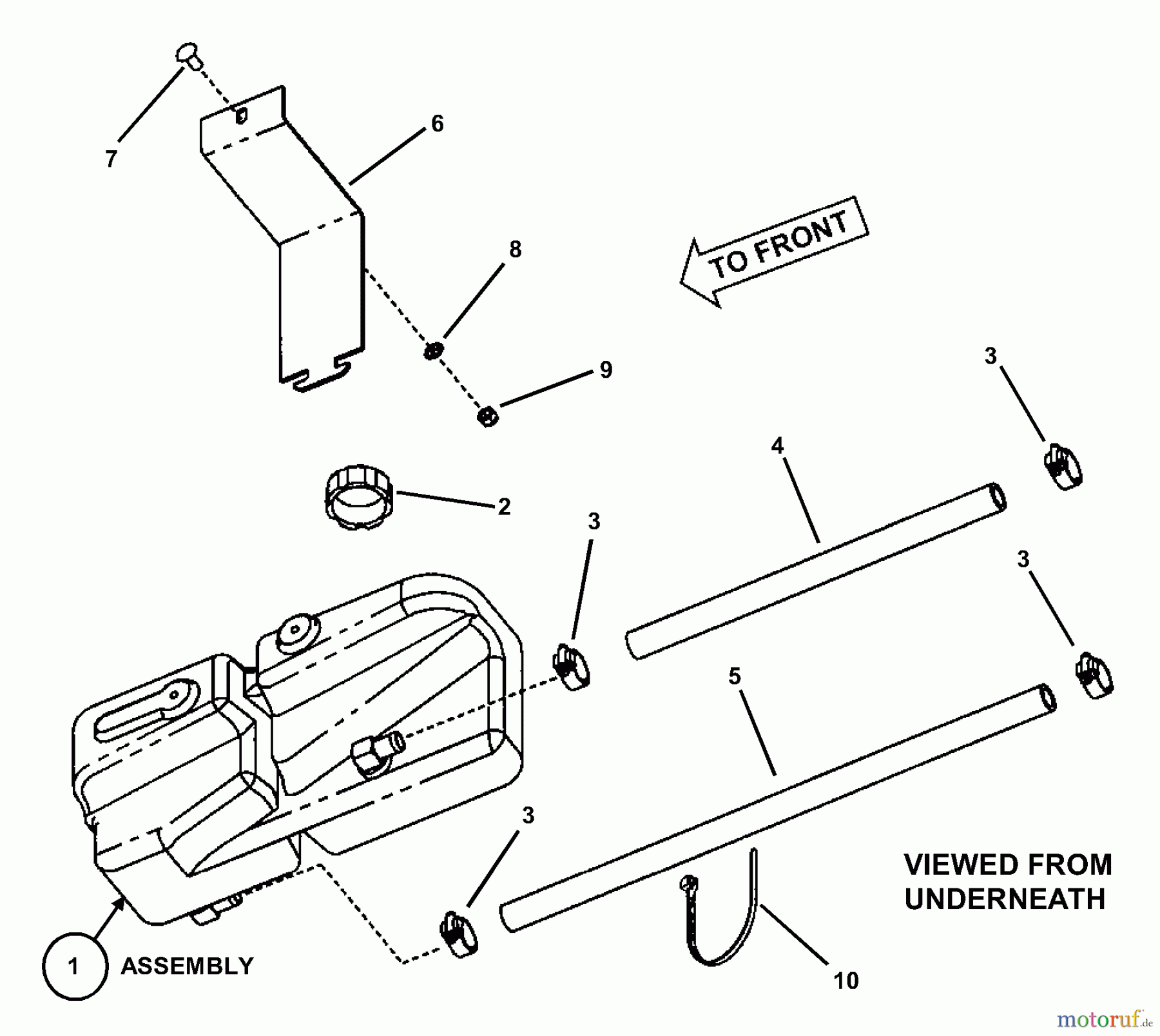 Snapper Nullwendekreismäher, Zero-Turn ZM2200KH (82473) - Snapper 22 HP Zero-Turn Mower, Kohler, Mid Mount, Z-Rider Series 0 Hydro Reservoir Assembly (Left Hand)
