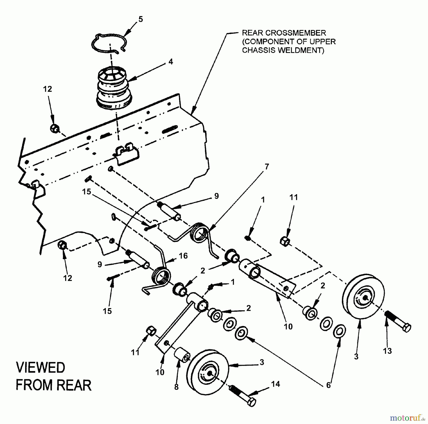Snapper Nullwendekreismäher, Zero-Turn ZM2200KH (82473) - Snapper 22 HP Zero-Turn Mower, Kohler, Mid Mount, Z-Rider Series 0 Traction Drive Idler Assembly