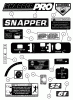 Snapper NZMJ23521KH (84938) - 52" Zero-Turn Mower, 23 HP, Kohler, Mid Mount, Z-Rider Commercial Lawn & Turf Series 1 Ersatzteile DECALS
