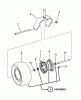 Snapper NZMXL32734BV (7800073) - 73" Zero-Turn Mower, 32 HP, B&S, Mid Mount, Large Frame, Z-Rider Commercial Lawn & Turf Series 4 Ersatzteile CASTER WHEEL ASSEMBLY