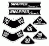 Snapper 280810T - 28" Rear-Engine Rider, 8 HP, Series 10 Ersatzteile Decals (Part 1)