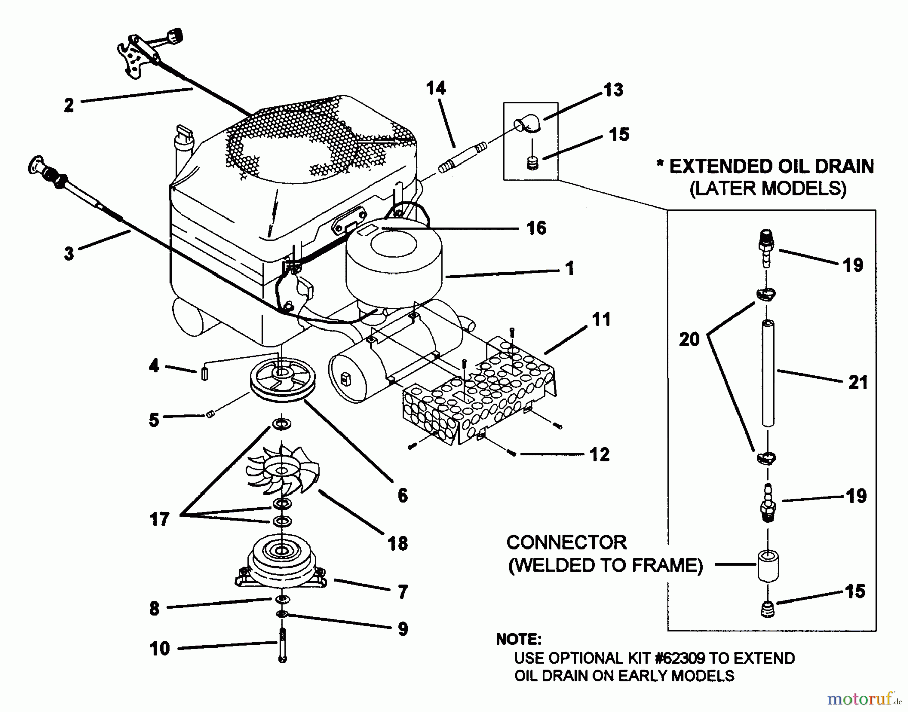  Snapper Nullwendekreismäher, Zero-Turn Z1803K (80463) - Snapper 18 HP Zero-Turn Mower, Hydro Drive, ZTR Series 3 18 & 20 HP Engine Assembly