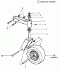 Snapper ZF2500KH (84409) - 25 HP Zero-Turn Mower, Out Front, Z-Rider Series 0 Ersatzteile 73" Deck Front Caster Assembly