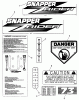 Snapper ZF2500KH (84409) - 25 HP Zero-Turn Mower, Out Front, Z-Rider Series 0 Ersatzteile Decals (Part I)