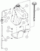 Snapper ZF2500KH (84409) - 25 HP Zero-Turn Mower, Out Front, Z-Rider Series 0 Ersatzteile Fuel Tank Assembly
