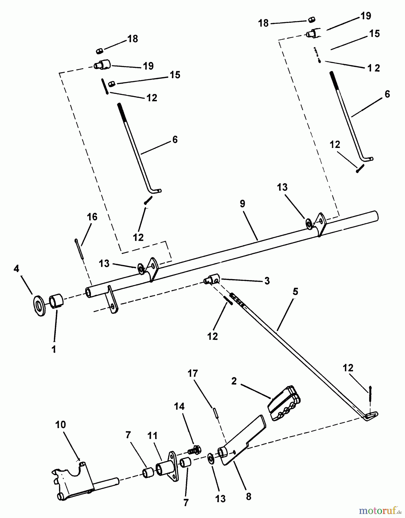 Snapper Nullwendekreismäher, Zero-Turn ZF2500KH (84409) - Snapper 25 HP Zero-Turn Mower, Out Front, Z-Rider Series 0 Parking Brake Assembly