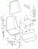 Snapper ZF2500KH (84409) - 25 HP Zero-Turn Mower, Out Front, Z-Rider Series 0 Ersatzteile Seat Assembly