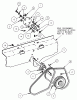 Snapper ZF2500KH (84409) - 25 HP Zero-Turn Mower, Out Front, Z-Rider Series 0 Ersatzteile Upper Drive Shaft Assembly