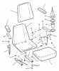 Snapper ZF2501KH (84574) - 25 HP Zero-Turn Mower, Out Front, Z-Rider Series 1 Ersatzteile Seat Assembly