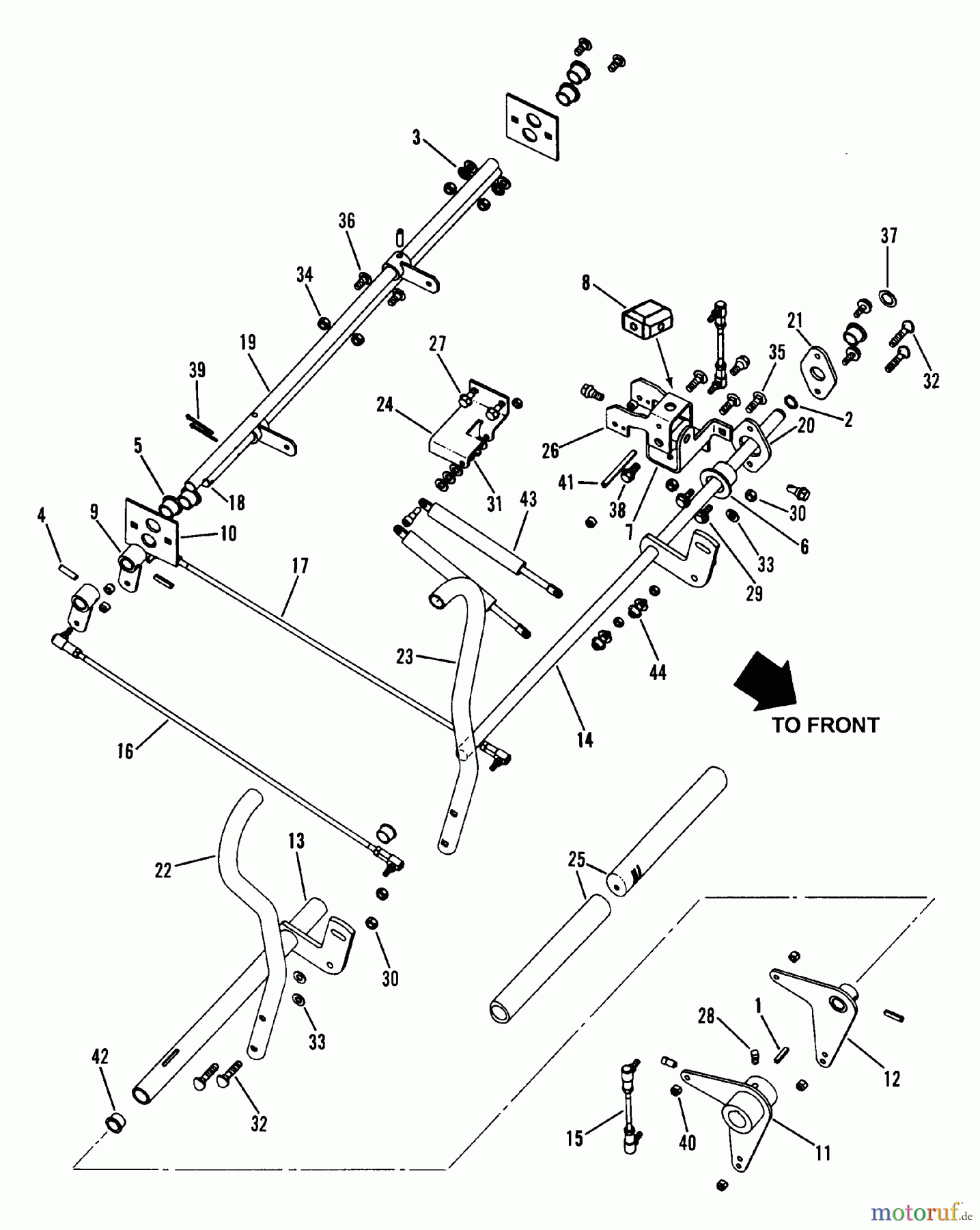 Snapper Nullwendekreismäher, Zero-Turn ZMT2500KH (84414) - Snapper 25 HP Zero-Turn Mower, Kohler, Twin Stick, Mid Mount, Z-Rider Series 0 Twin Stick Control Assembly