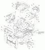 Snapper ZT2450150ZBVE (2690647) - 50" Zero-Turn Mower, 24 HP, Twin Stick, ZTR 150Z Series Ersatzteile Frame, Body & Seat Group