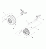Snapper ZT2450150ZBVE (2690647) - 50" Zero-Turn Mower, 24 HP, Twin Stick, ZTR 150Z Series Ersatzteile Wheel & Tire Group