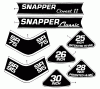 Snapper 250812BE - 25" Rear-Engine Rider, 8 HP, Series 12 Ersatzteile Decals (Part 1)