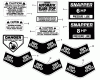 Snapper 250812BE - 25" Rear-Engine Rider, 8 HP, Series 12 Ersatzteile Decals (Part 2)