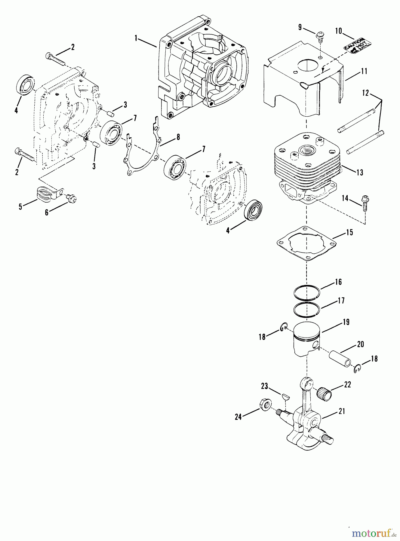  Snapper Sonstiges 415BPB - Snapper Back-Pack Blower 415BPB Crankcase Assmy
