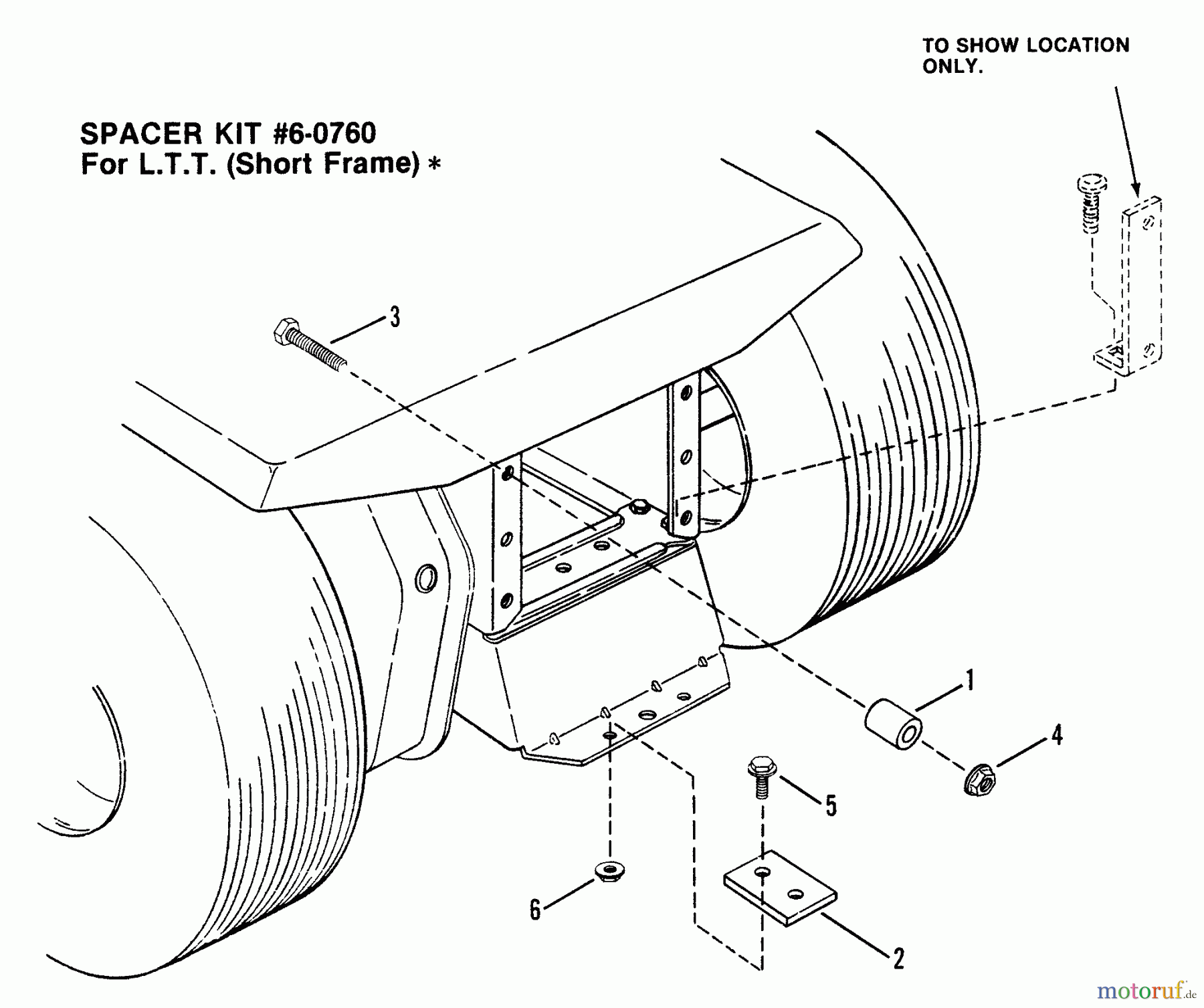 Snapper Sonstiges 7060760 - Snapper Spacer Kit (TA 520) Spacer Kit