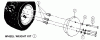 Snapper 7083699 - 36" LT/YT Series Snowthrower Attachment Ersatzteile Wheel Weight Kit
