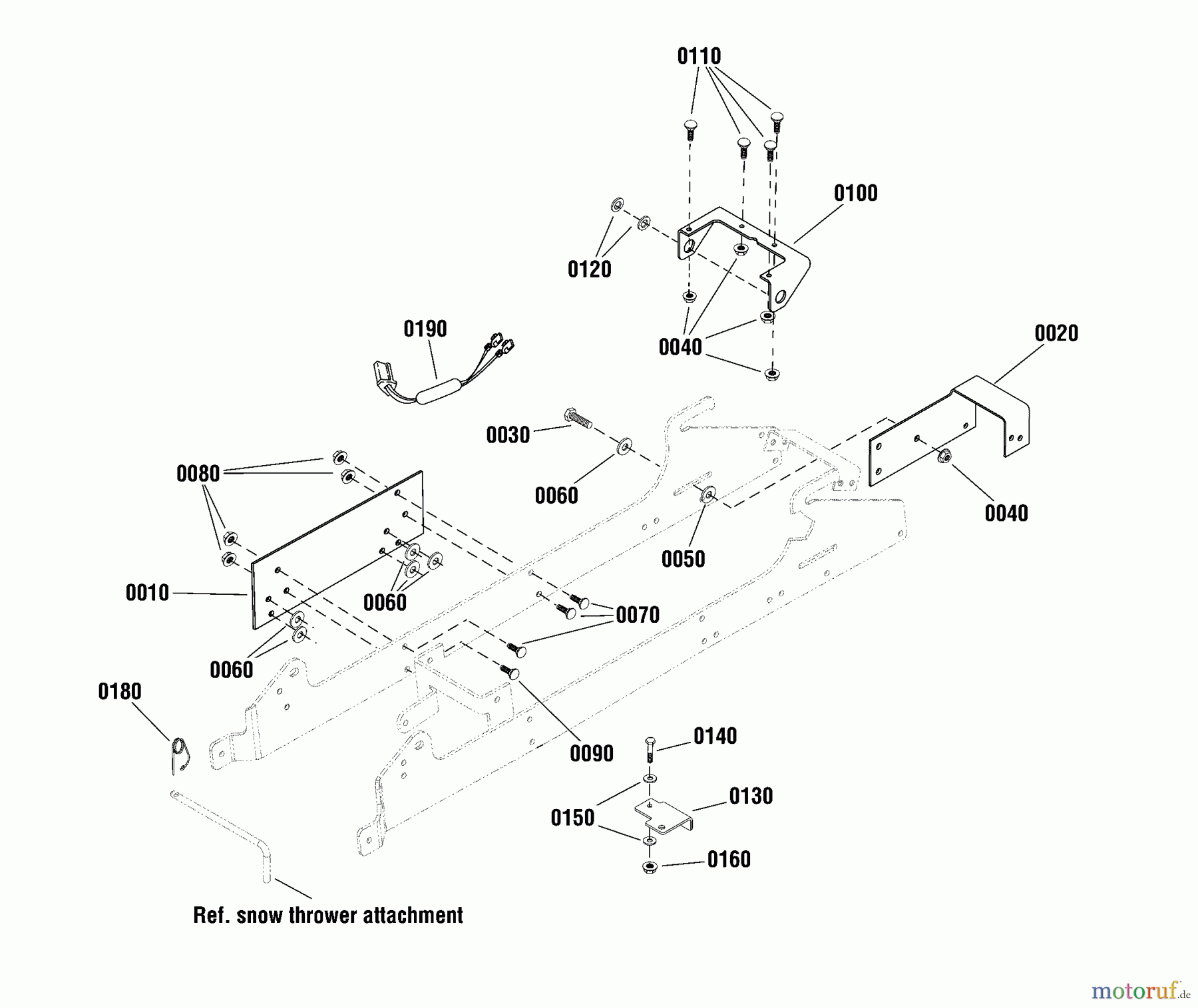 Snapper Sonstiges 885634 - Snapper Snowthrower Kit, RDLT Snowthrower Kit