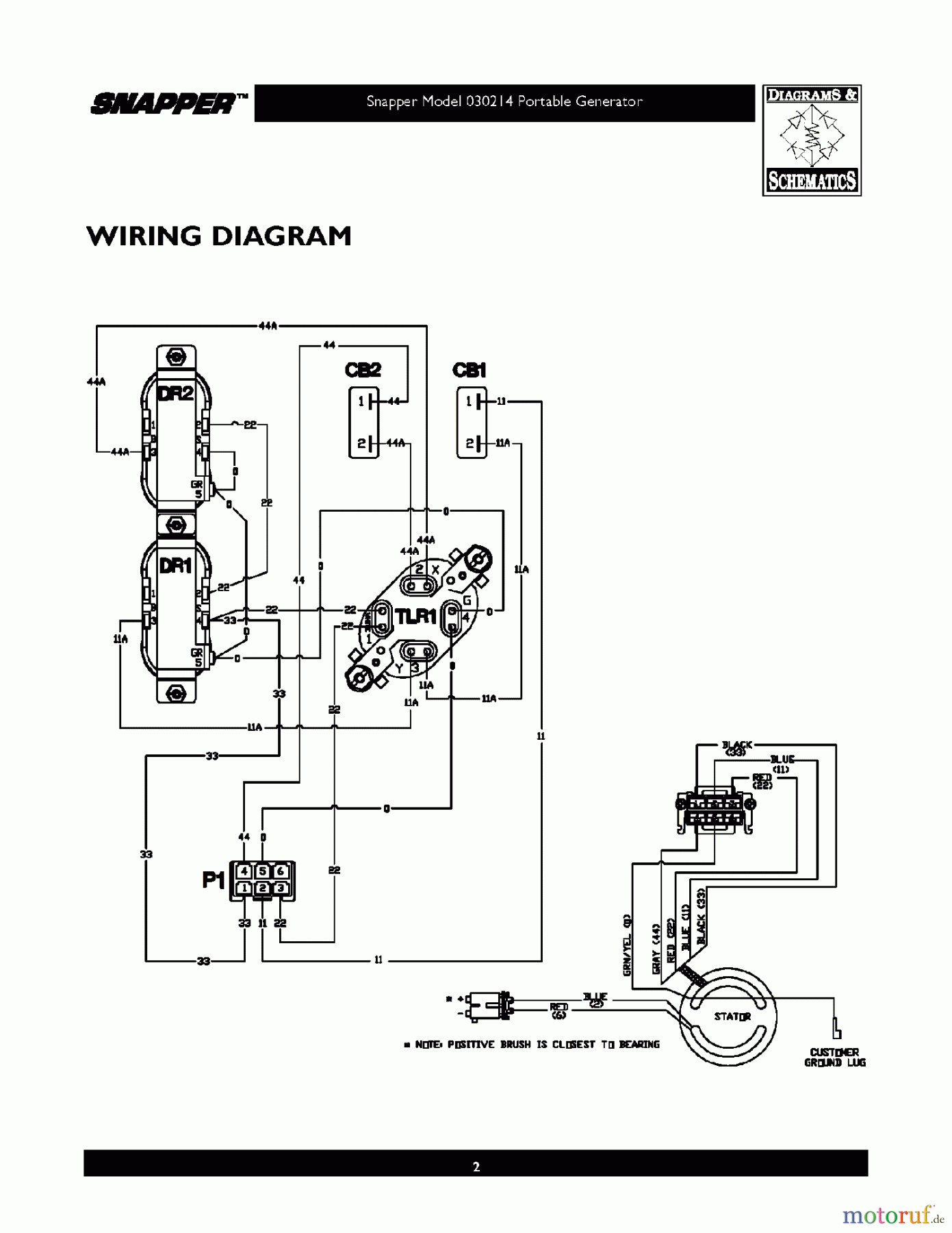  Snapper Sonstiges G35000 (030214) - Snapper 3500 Watt Generator, 6.5 HP WIRING DIAGRAM