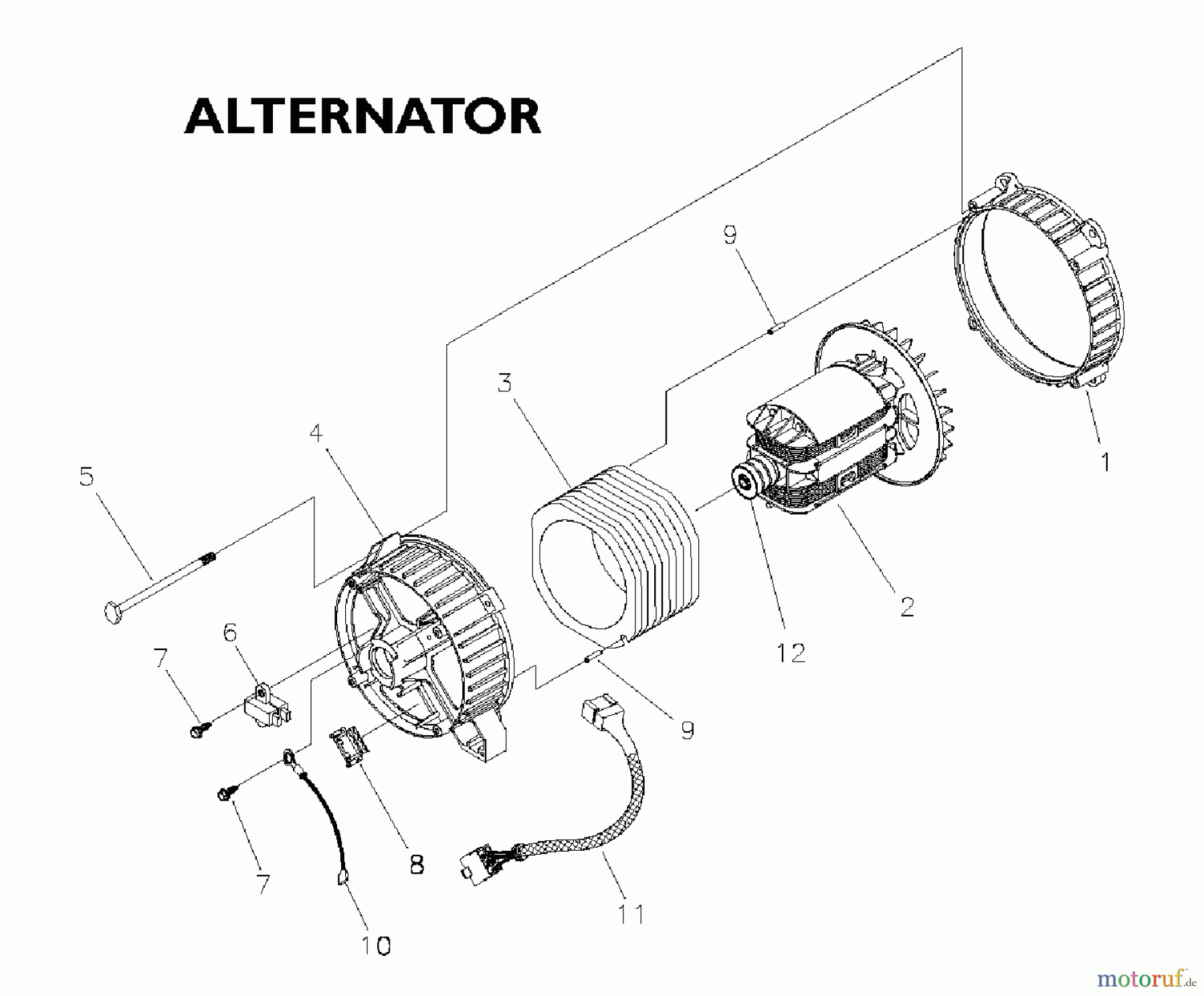  Snapper Sonstiges G56000 (030215-1) - Snapper 5600 Watt Generator, 10 HP ALTERNATOR