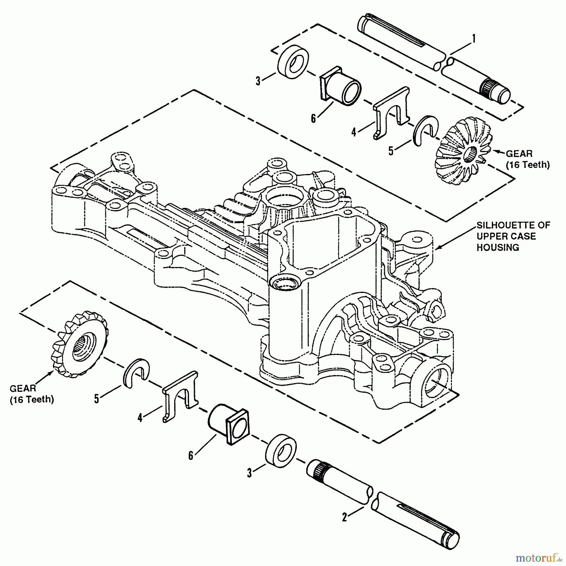  Snapper Sonstiges K55 - Snapper Tuff Torq Hydrostatic Transaxle Axle Shaft Assembly