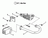 Snapper 250812BE - 25" Rear-Engine Rider, 8 HP, Series 12 Ersatzteile Exhaust Muffler & Engines