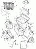 Snapper SAC55140BV - Chipper/Shredder, 5 HP Ersatzteile Hopper & Engine Group