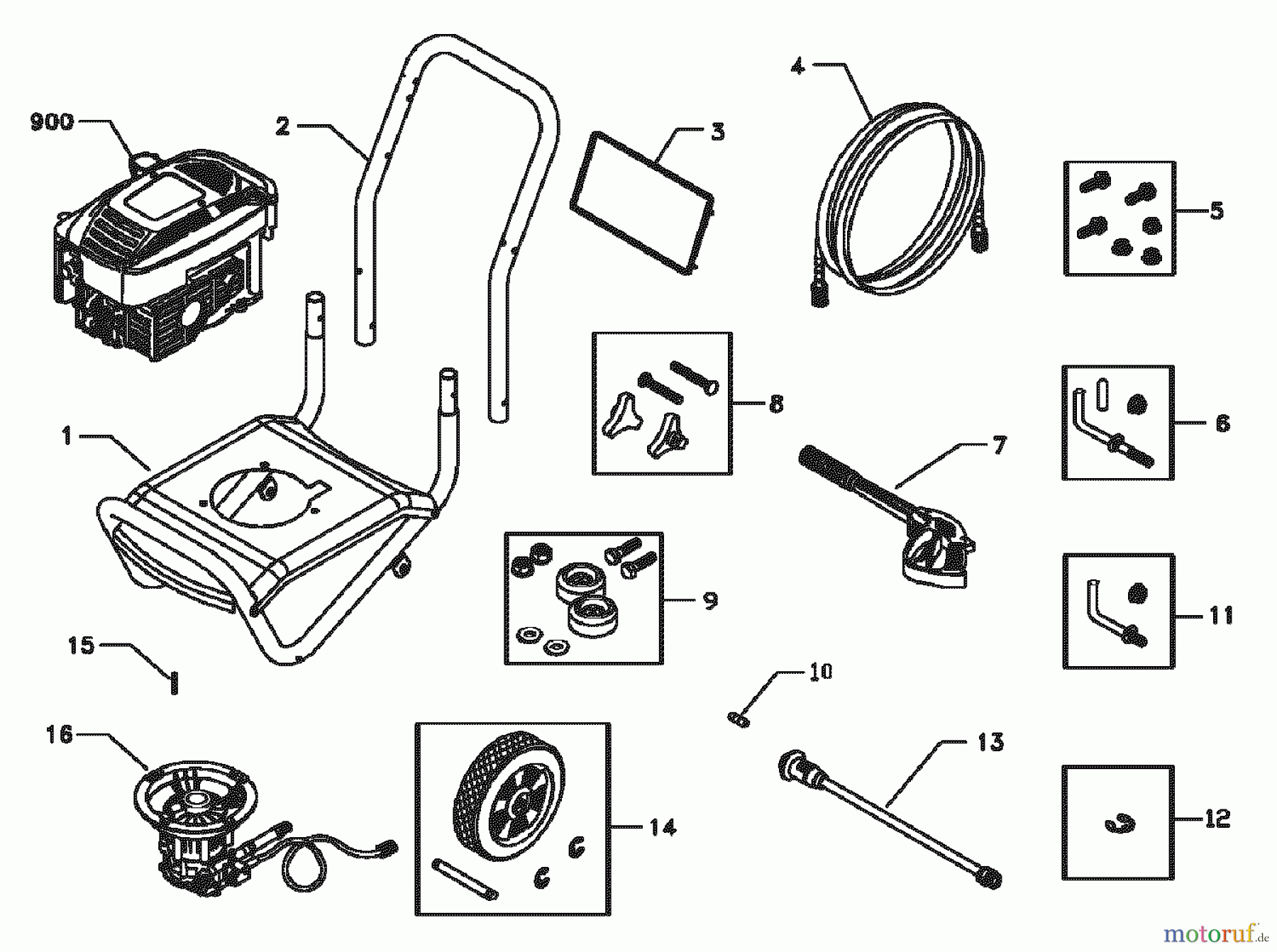 Snapper Hochdruckreiniger PW23000 (1807-1) - Snapper Pressure Washer 2 GPM PRESSURE WASHER MAIN UNIT