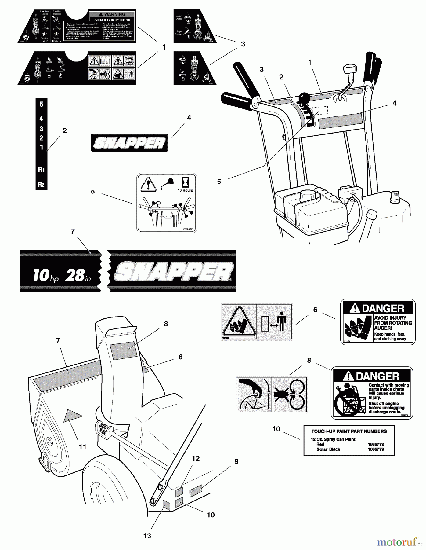 Snapper Schneefräsen 10287E (1694603) - Snapper 28