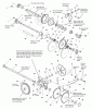 Snapper 12387E (1694605) - 38" Snowthrower, 12 HP, Two-Stage Large Frame, 2005, Series 7 Ersatzteile Traction Drive Group