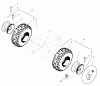Snapper 12387E (1694605) - 38" Snowthrower, 12 HP, Two-Stage Large Frame, 2005, Series 7 Ersatzteile Wheel & Tires Group