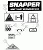 Snapper 10305E - 30" Snowthrower, 10 HP, Two-Stage Large Frame, Series 5 Ersatzteile Decals (Part 2)