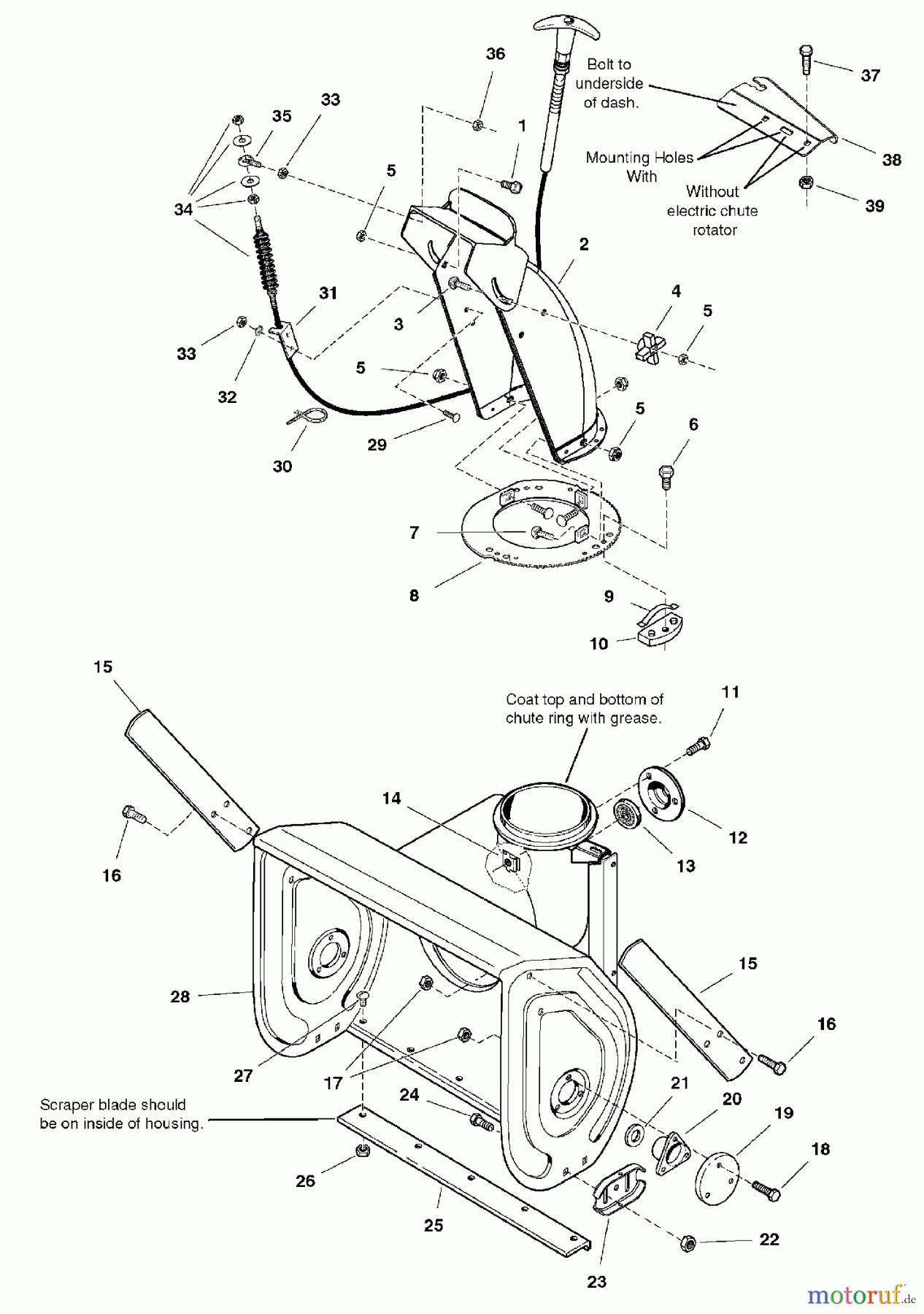 Snapper Schneefräsen 105287E (1694855) - Snapper 28