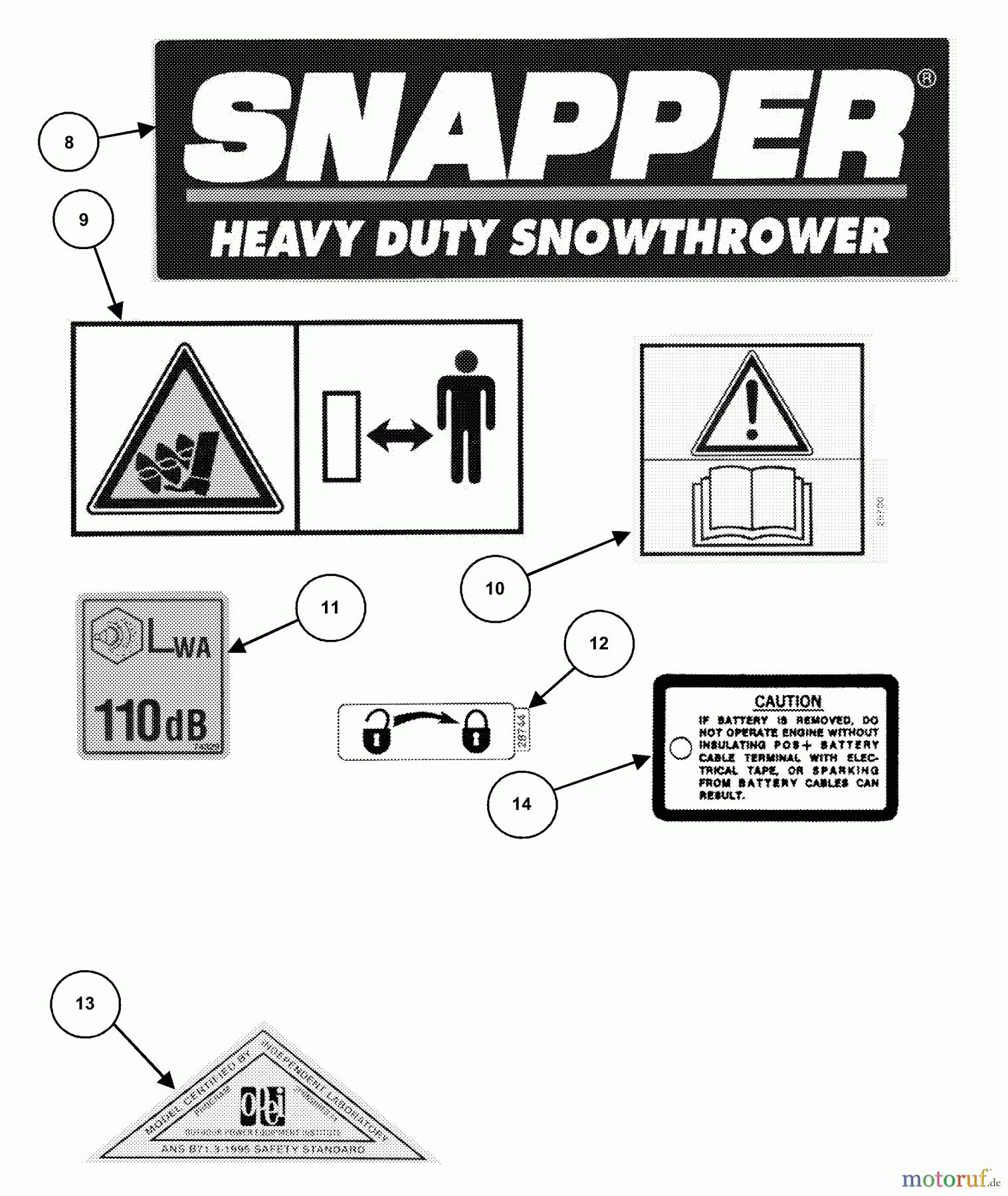 Snapper Schneefräsen 9266 - Snapper 26