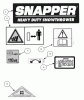 Snapper 9266 - 26" Snowthrower, 9 HP, Two Stage, Large Frame, Series 6 Ersatzteile Decals (Part 2)