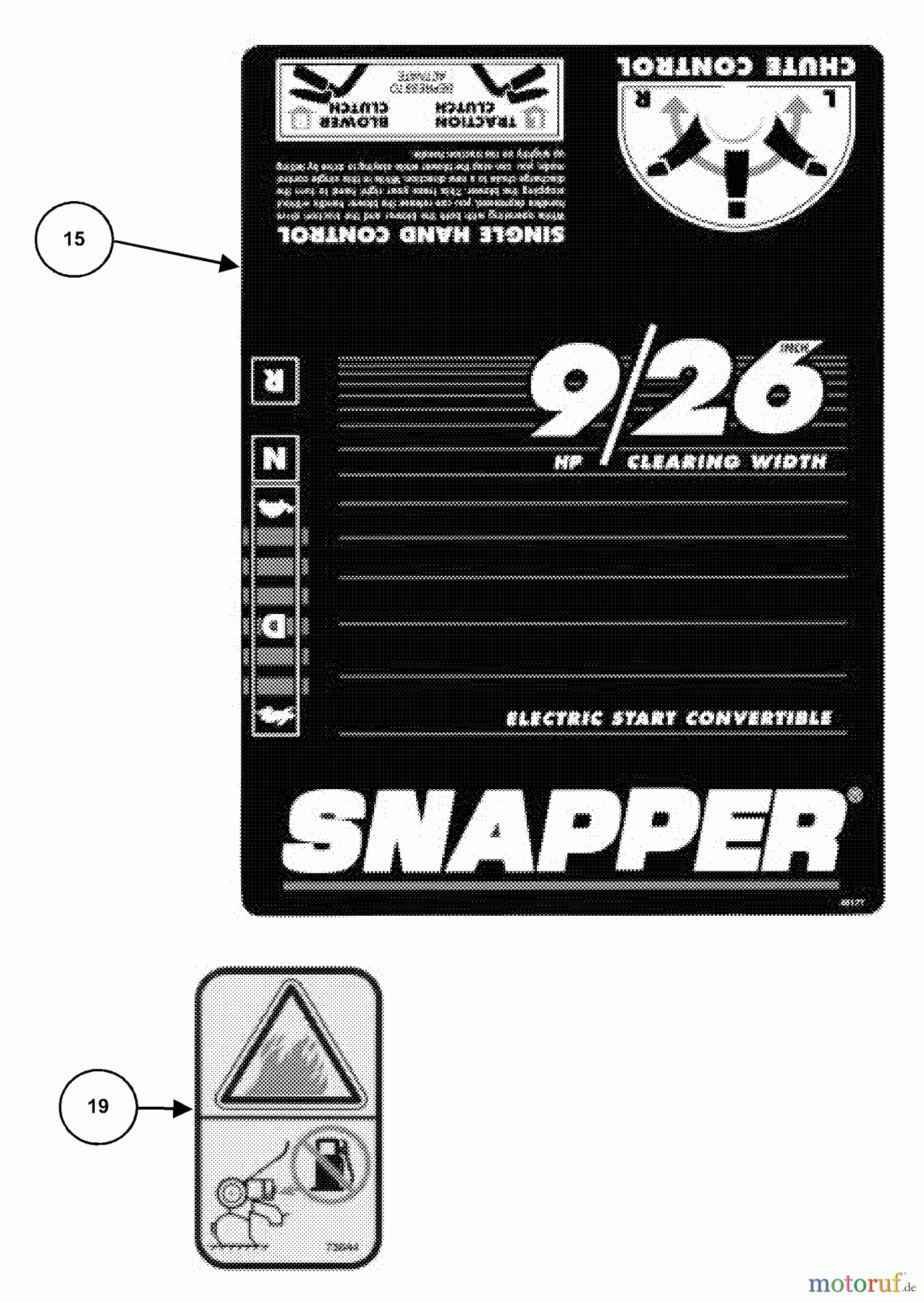 Snapper Schneefräsen 9266E - Snapper 26