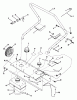 Snapper 3203 - 20" Snowthrower, 3 HP, Single Stage, Series 3 Ersatzteile Control Panel, Lower Handle