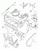 Snapper BH3200 - 20" Snowthrower, Single Stage, Series 0 Ersatzteile Collector Housing, Belts, Pulleys, Auger