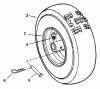 Snapper I6223 - 22" Snowthrower, 6 HP, Two Stage, Intermediate Frame, Series 3 Ersatzteile Wheel And Tire Assembly